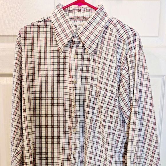 Vintage Career Club Long Sleeve Button Down Shirt Plaid 16 1/2-33-Retro Shirt - Picture 1 of 7